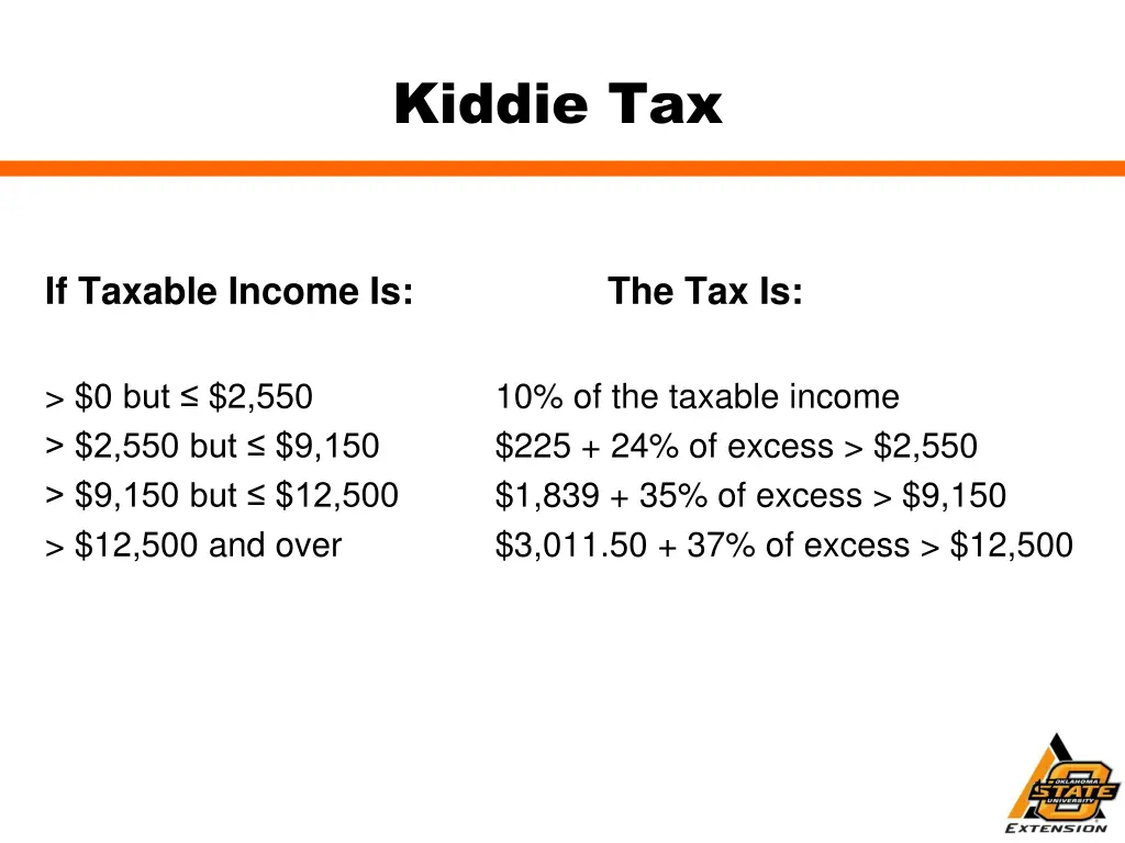 kiddie tax 1