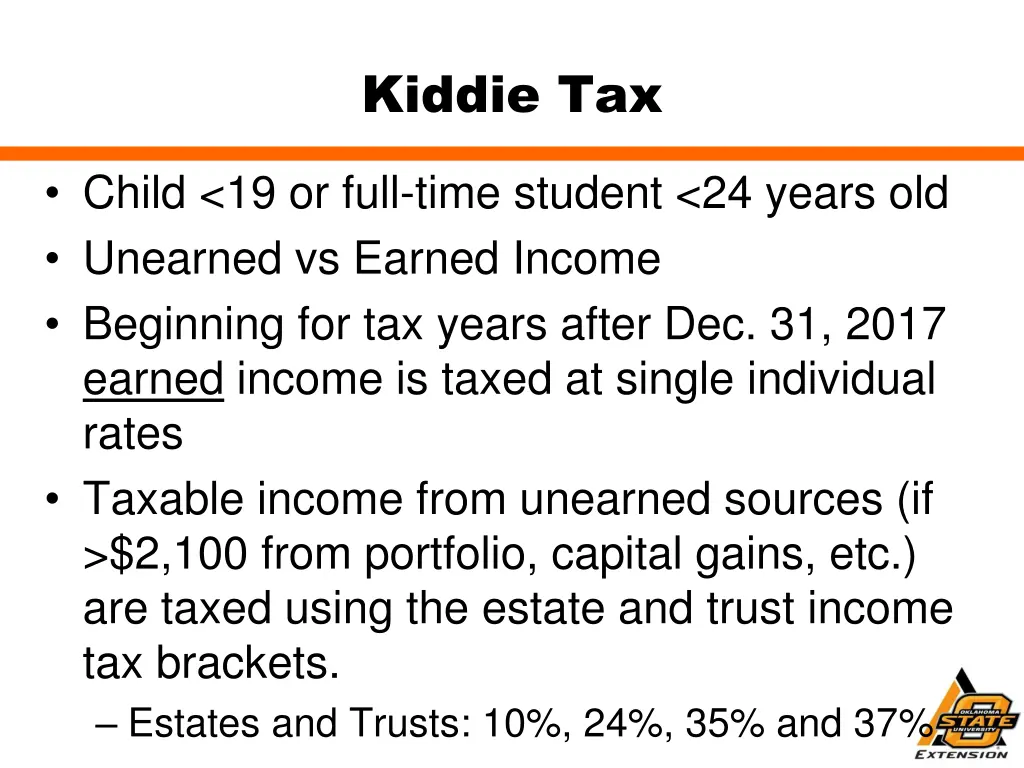 kiddie tax