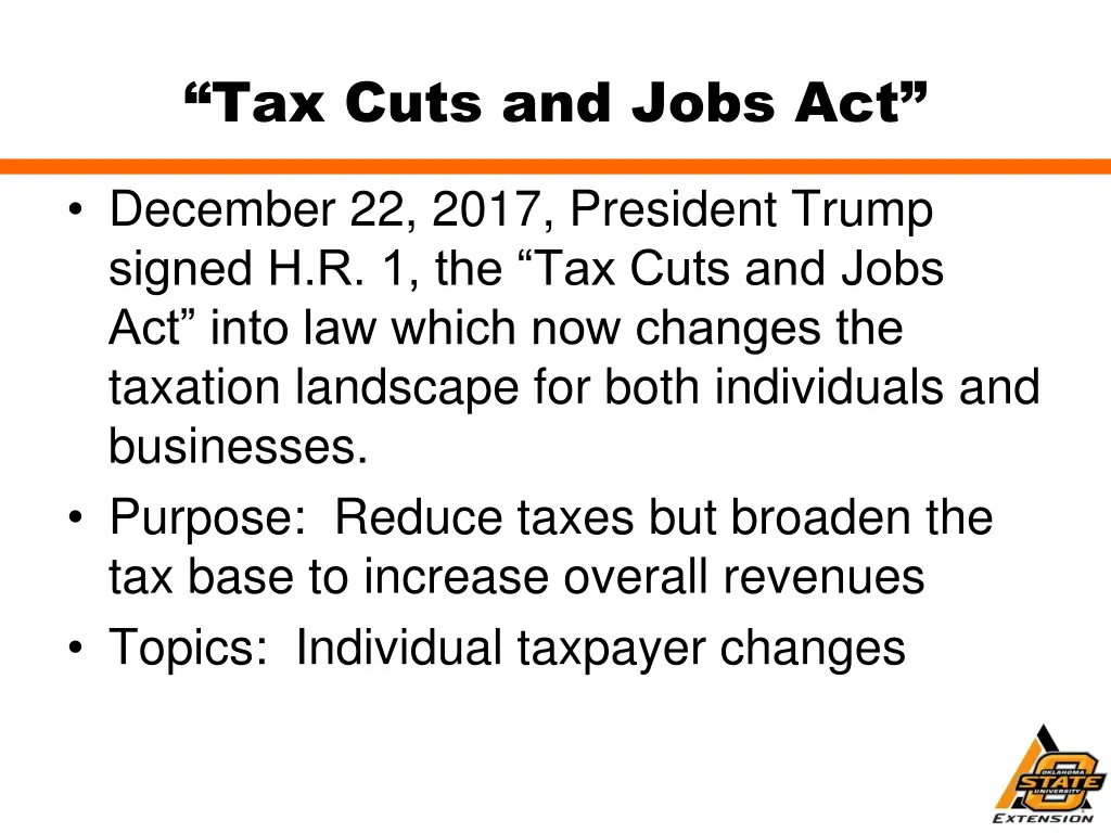tax cuts and jobs act