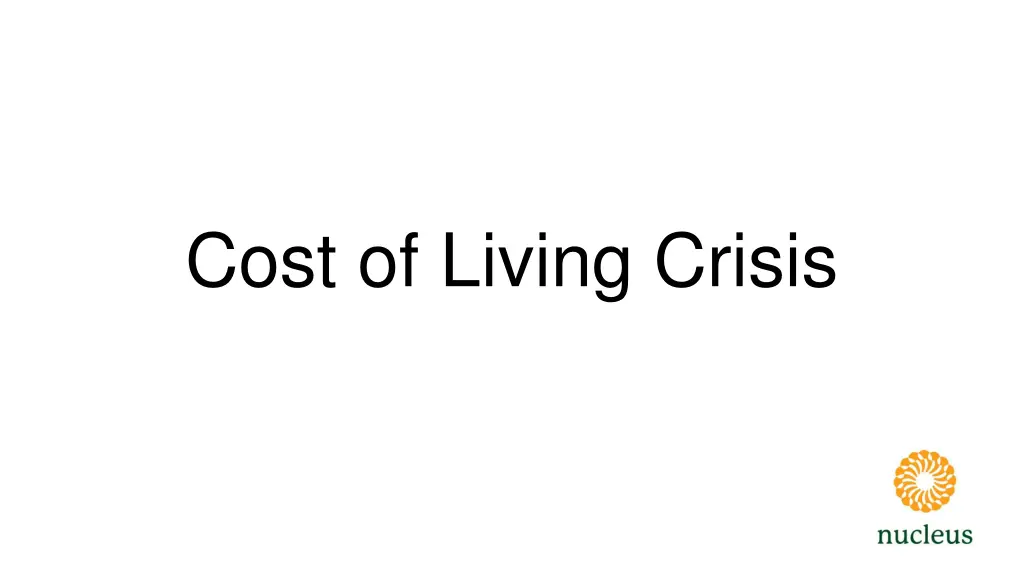 cost of living crisis