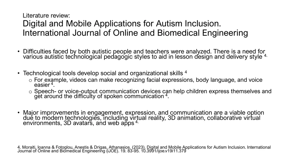 literature review digital and mobile applications