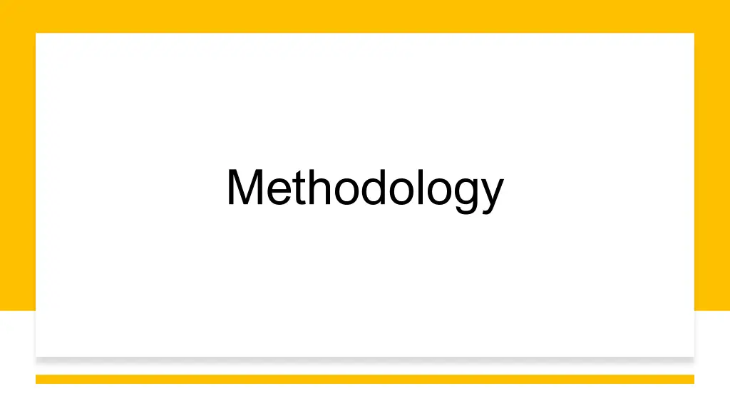 methodology