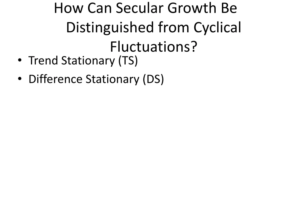 how can secular growth be distinguished from