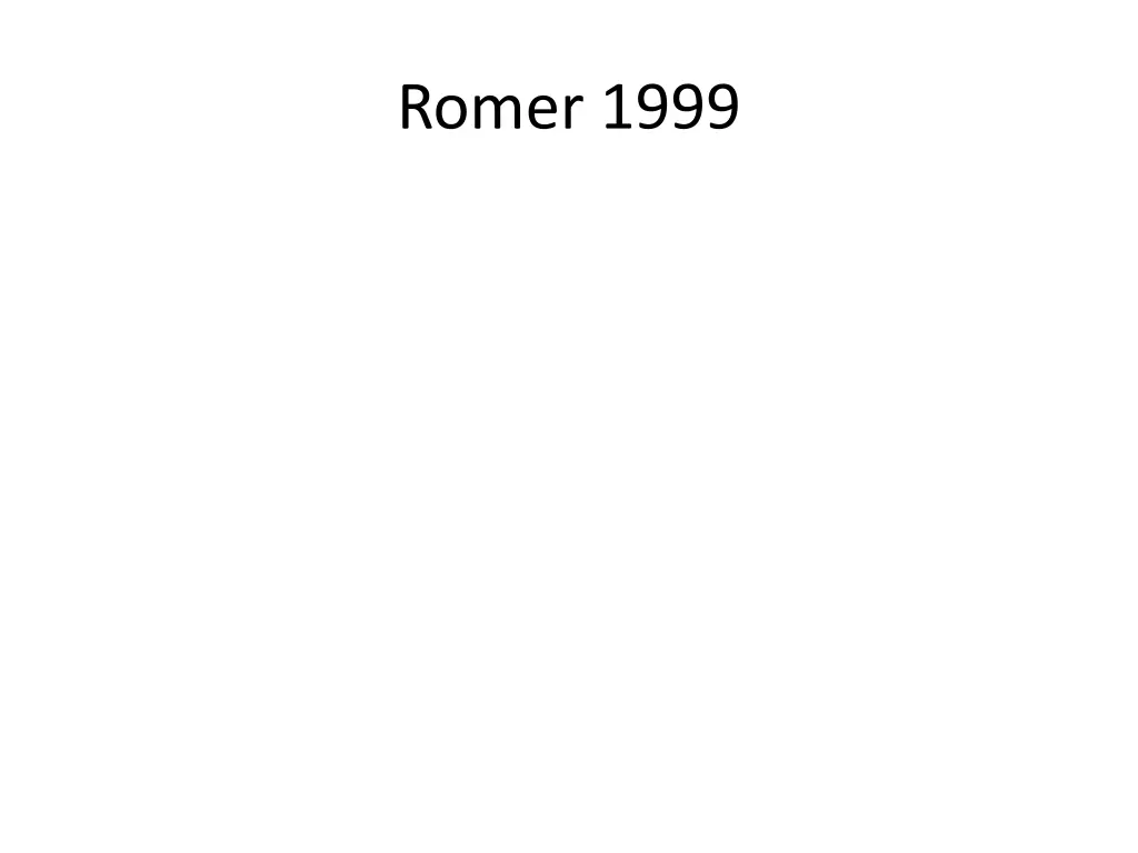 romer 1999