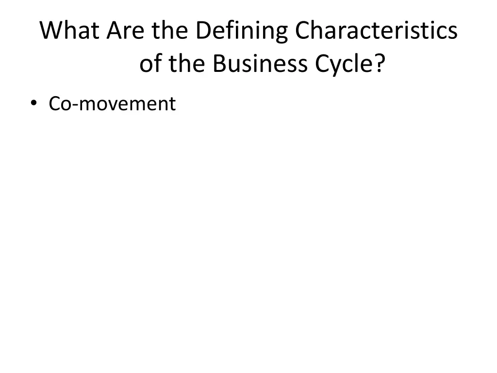 what are the defining characteristics