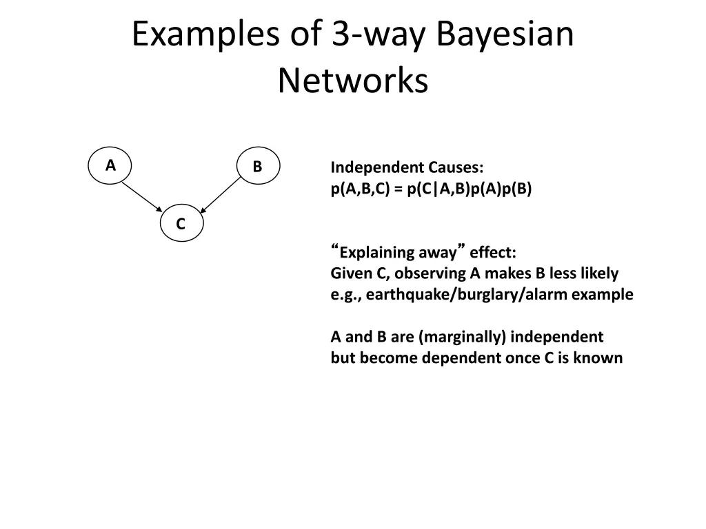 examples of 3 way bayesian networks 2