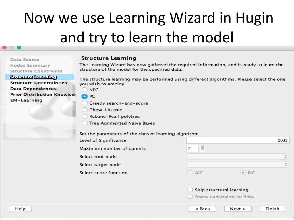 now we use learning wizard in hugin