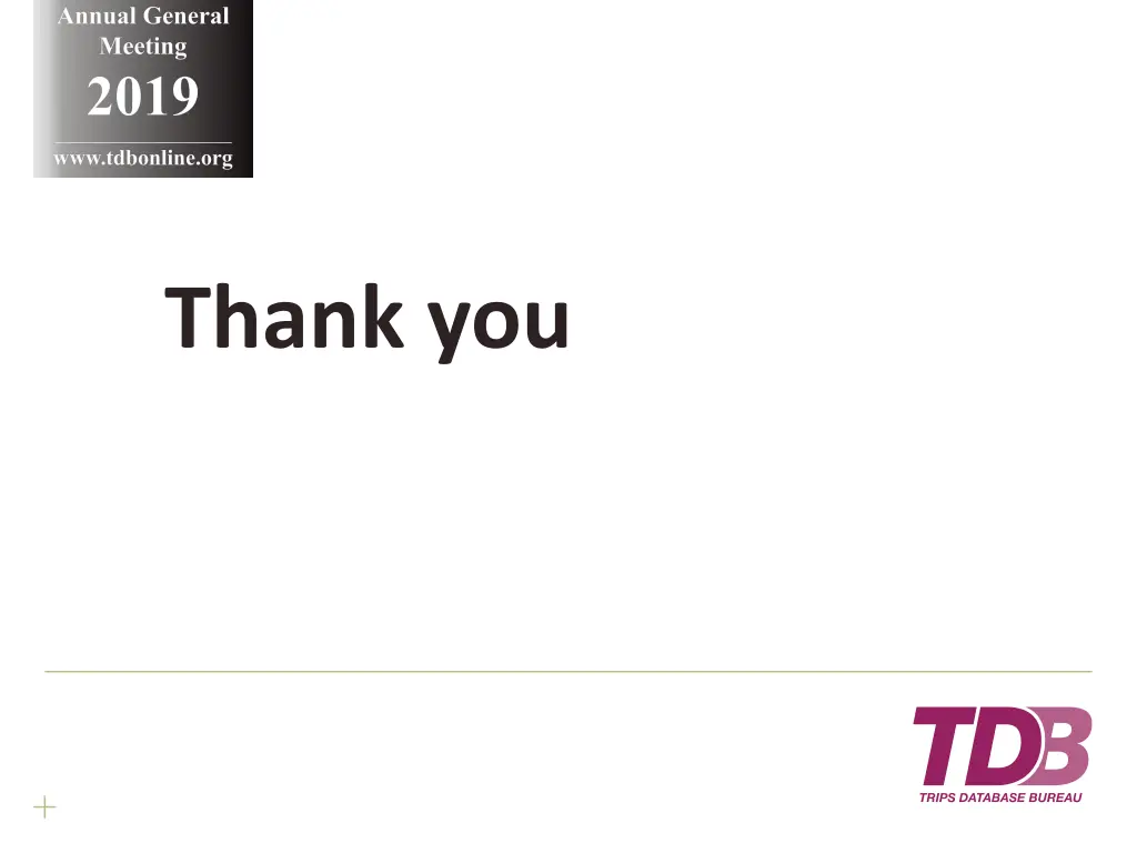 annual general meeting 2019 www tdbonline org 21