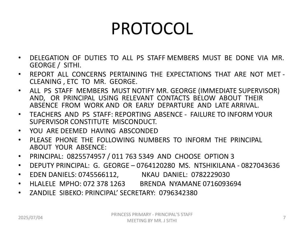 protocol
