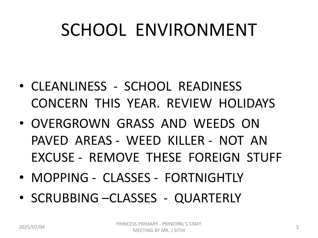 school environment