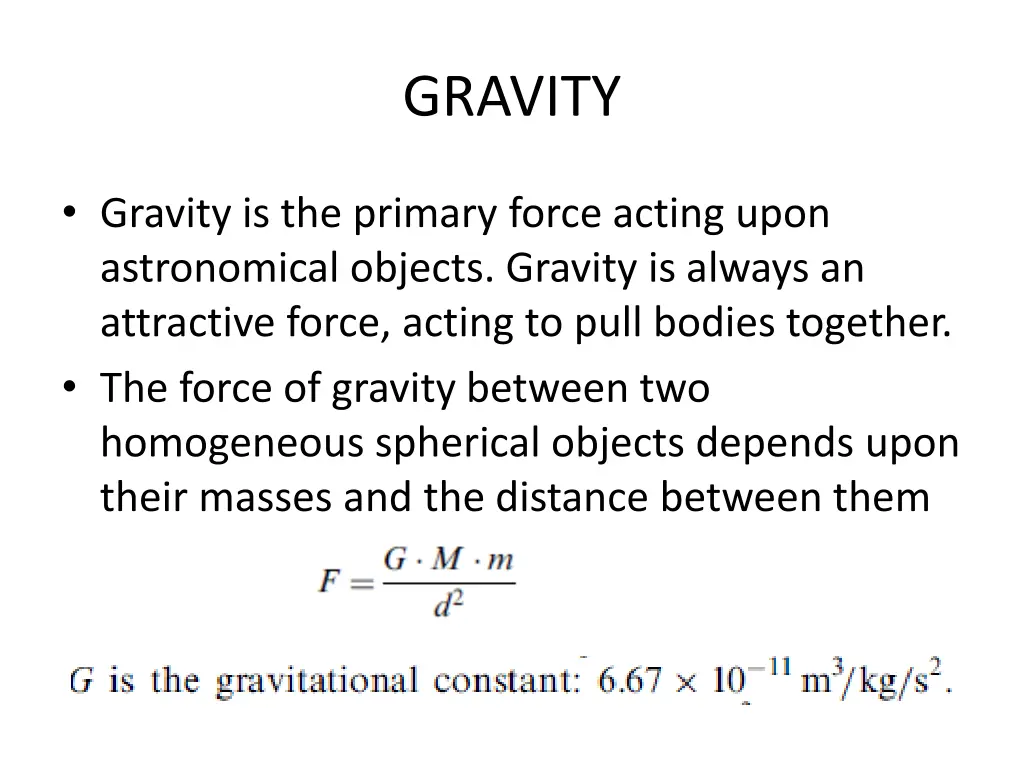gravity