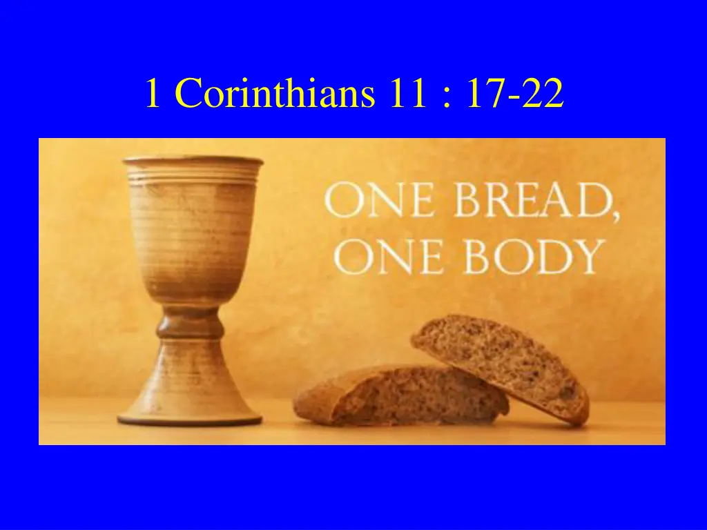 1 corinthians 11 17 22