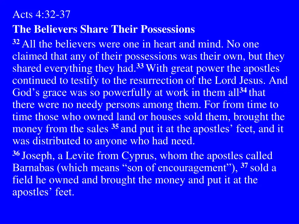 acts 4 32 37 the believers share their