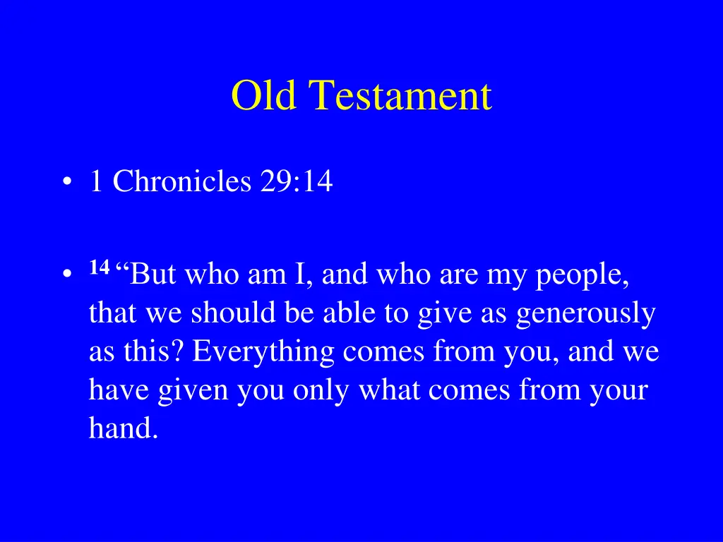 old testament