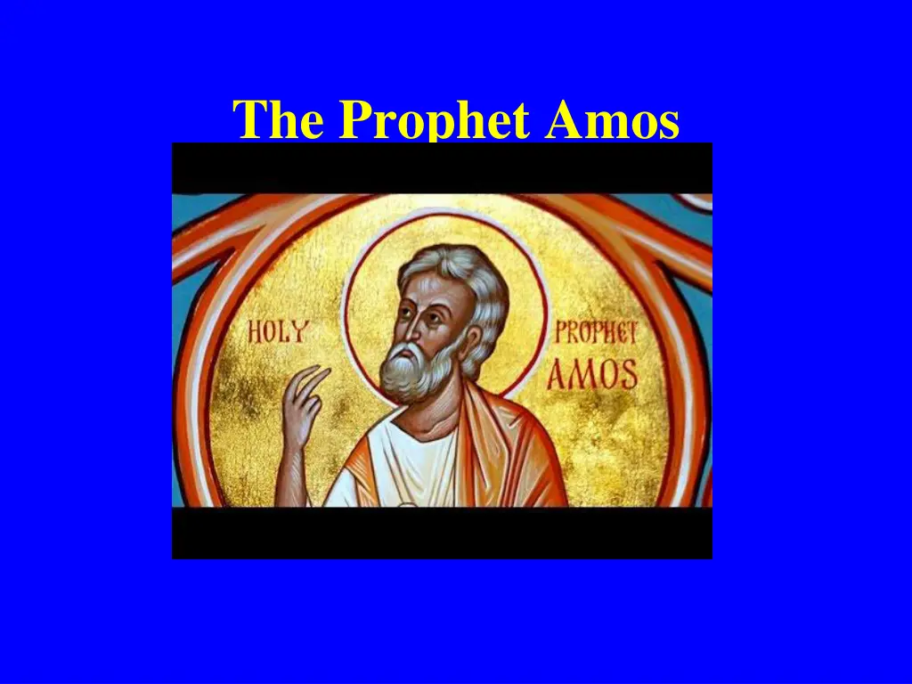 the prophet amos