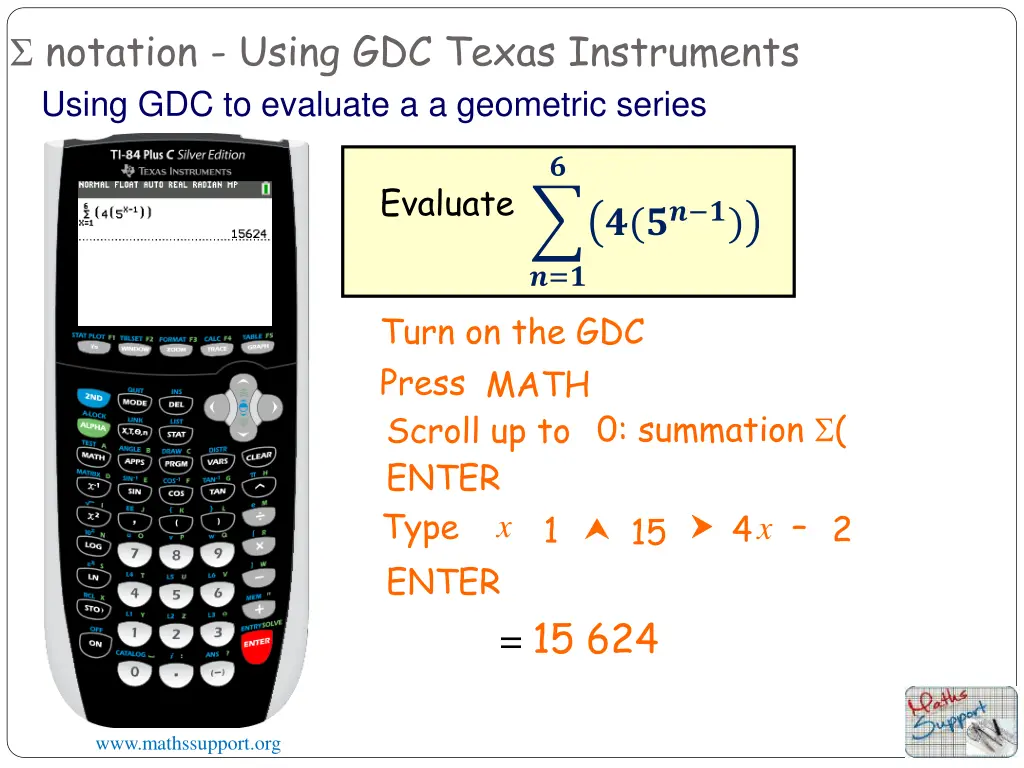notation using gdc texas instruments using 5