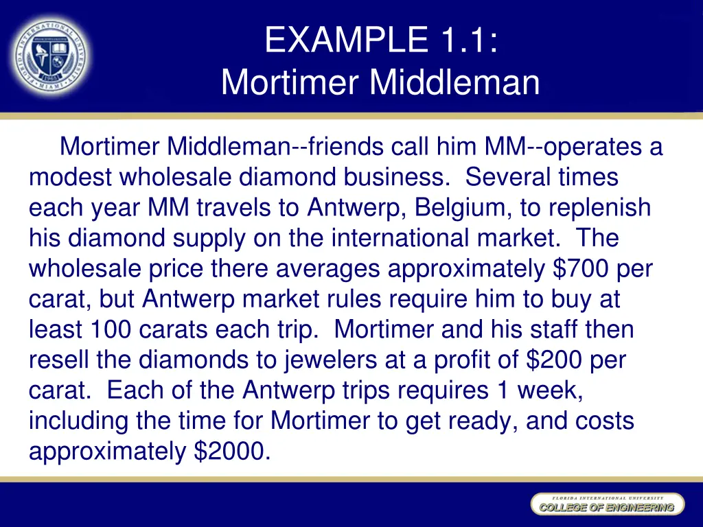 example 1 1 mortimer middleman