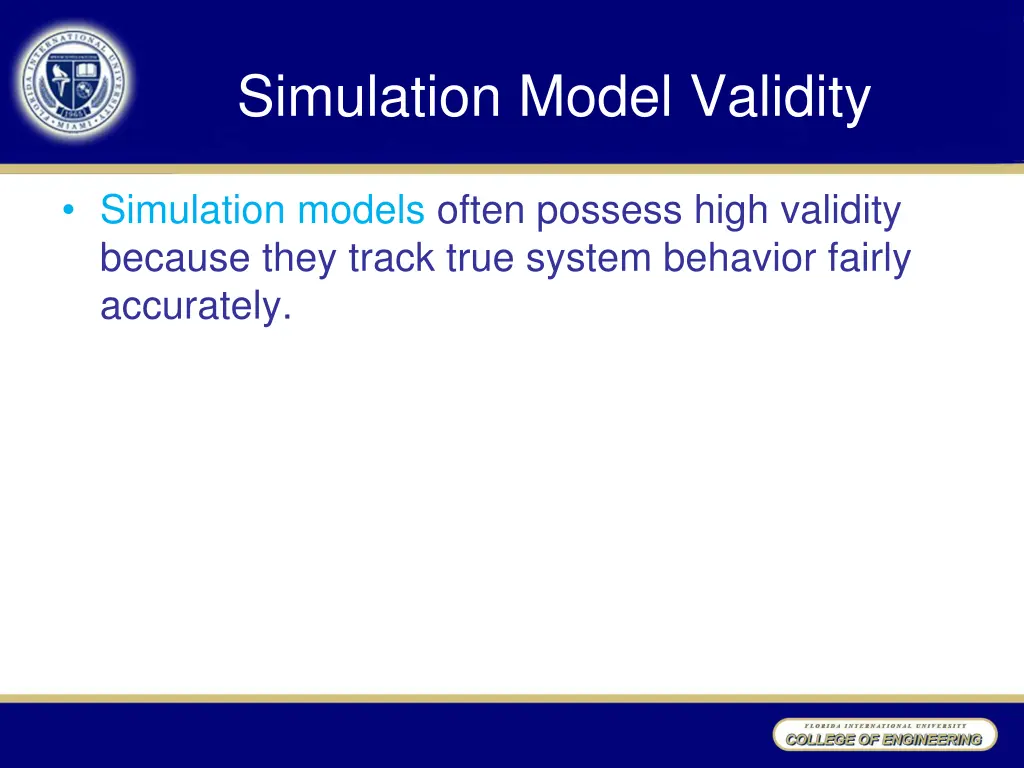 simulation model validity