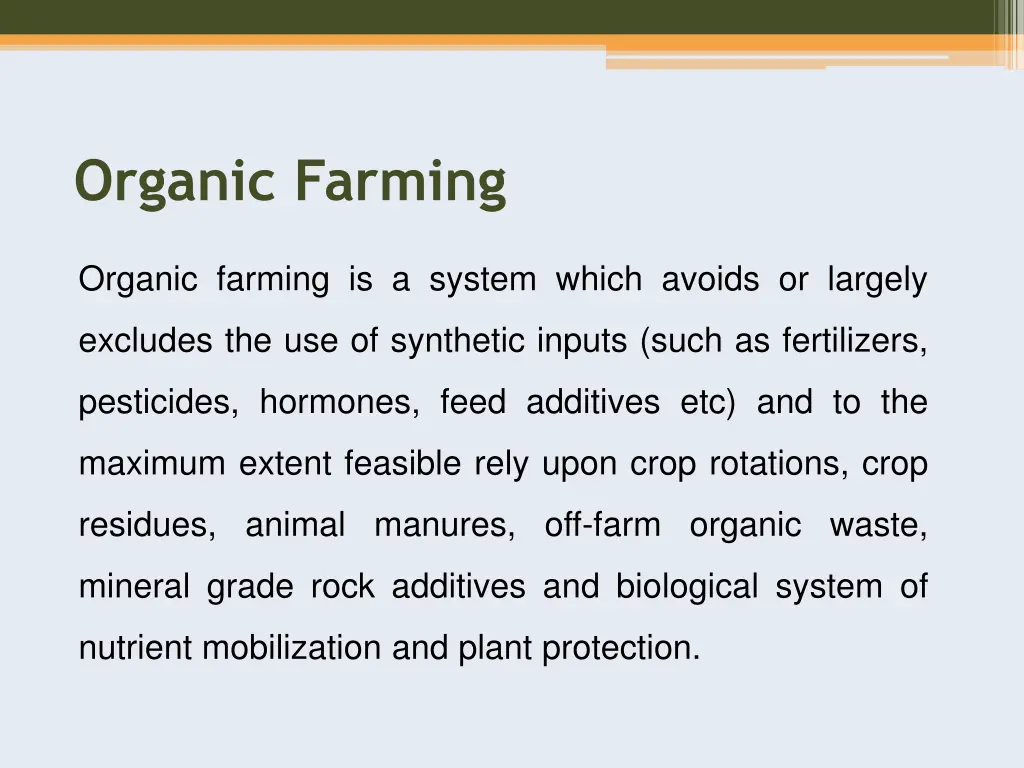 organic farming