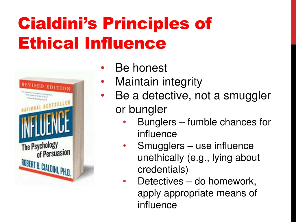 cialdini s principles of ethical influence