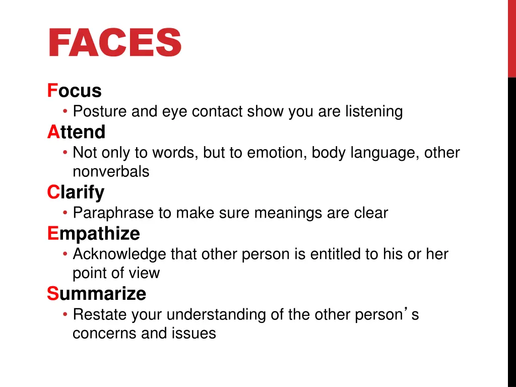 faces