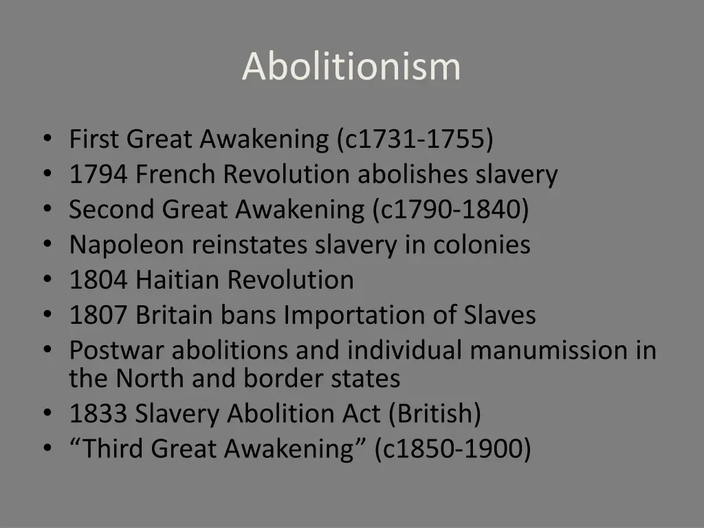 abolitionism 1