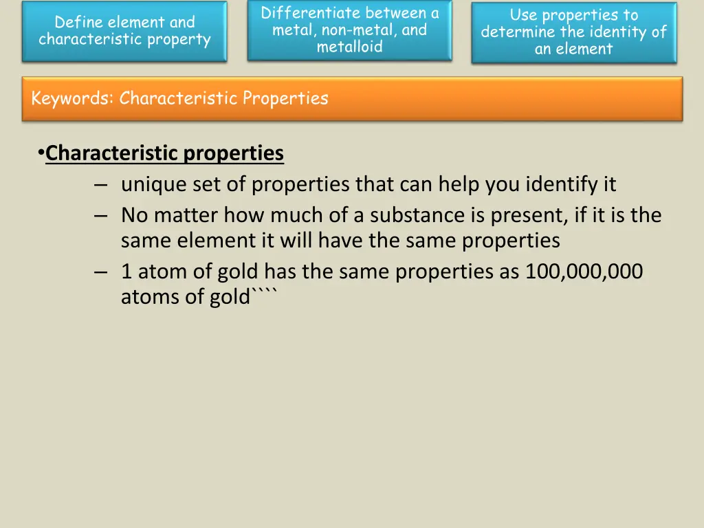 differentiate between a metal non metal 2