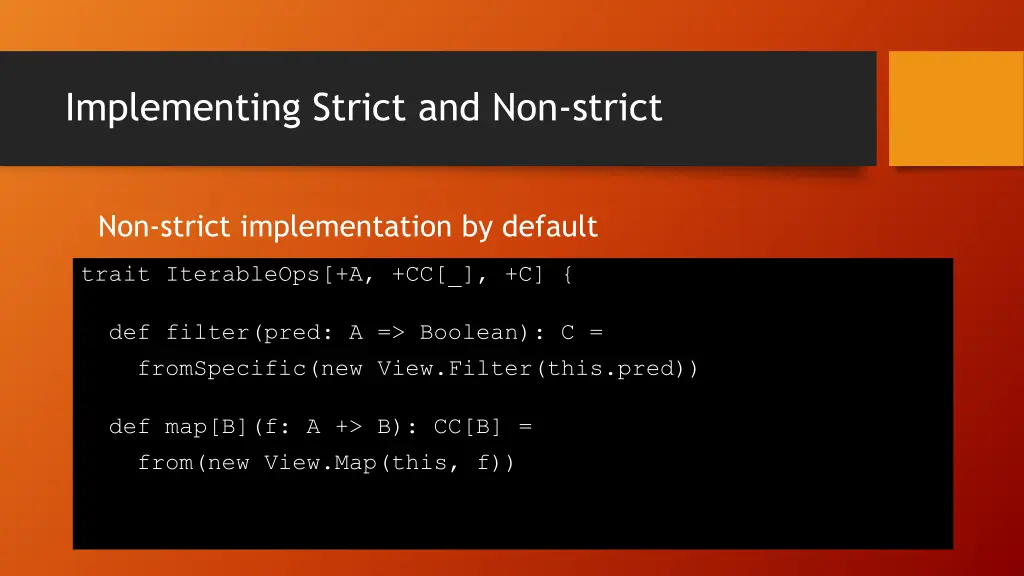 implementing strict and non strict 1
