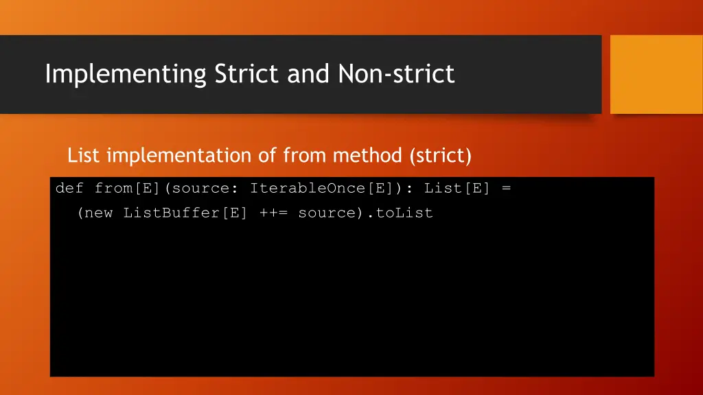 implementing strict and non strict 2