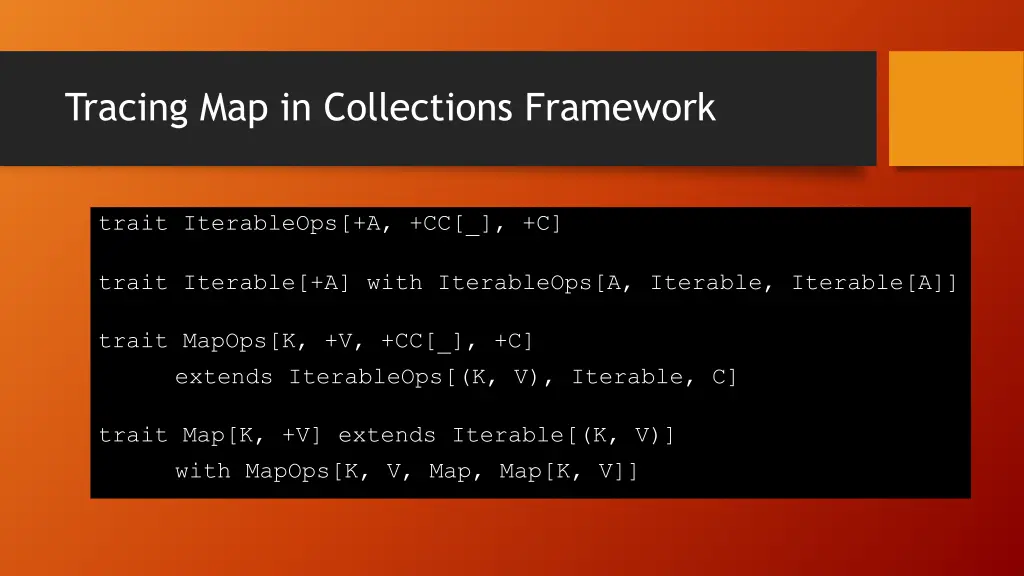 tracing map in collections framework 1