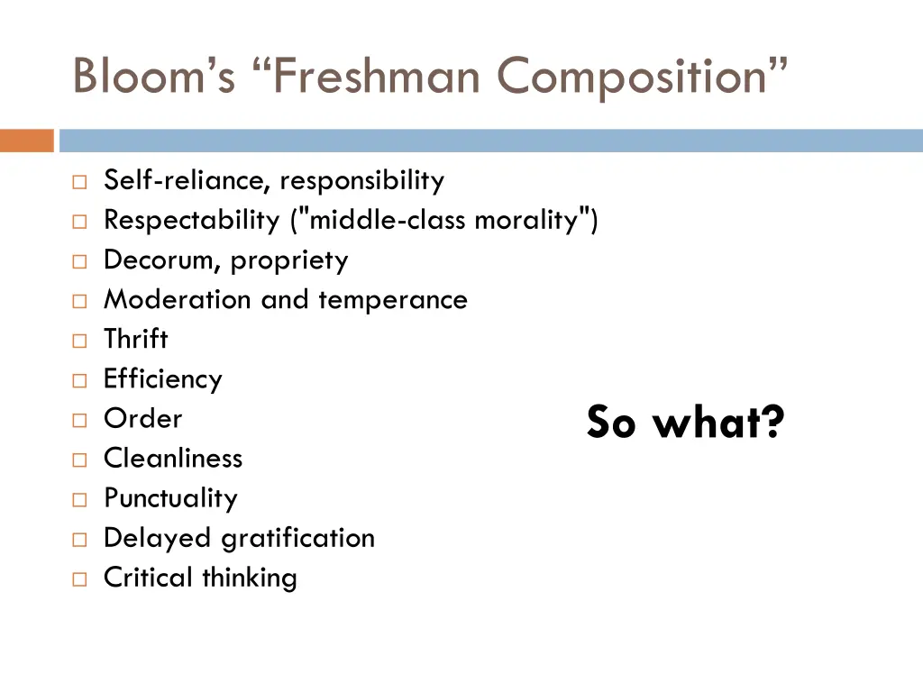 bloom s freshman composition