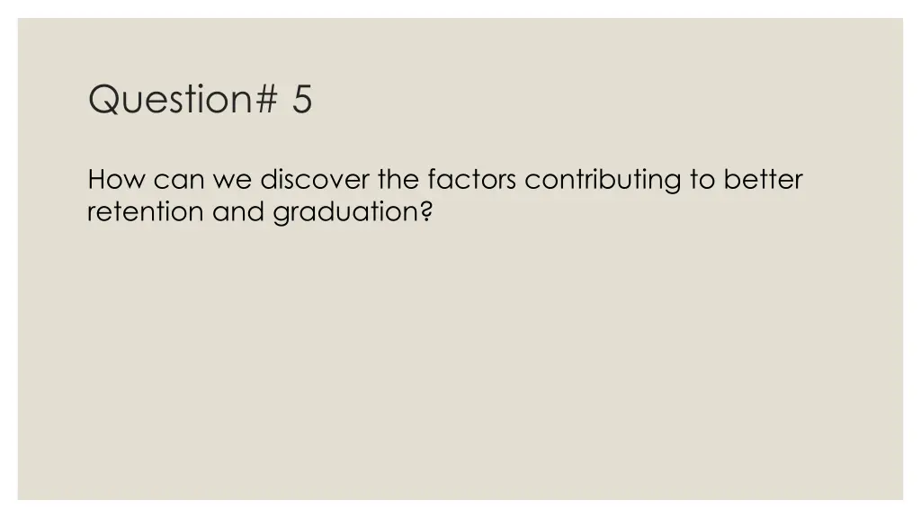 question 5