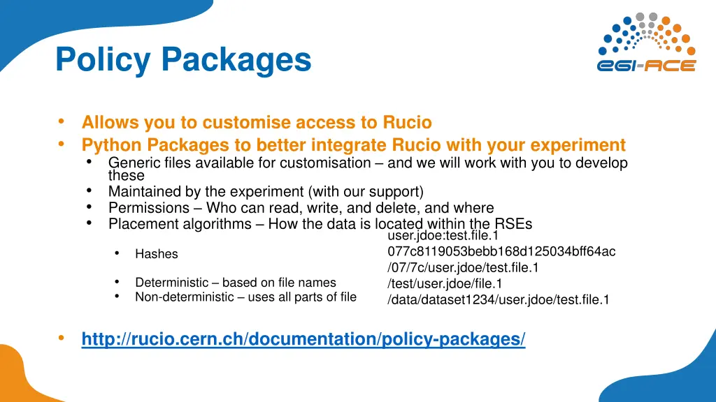 policy packages