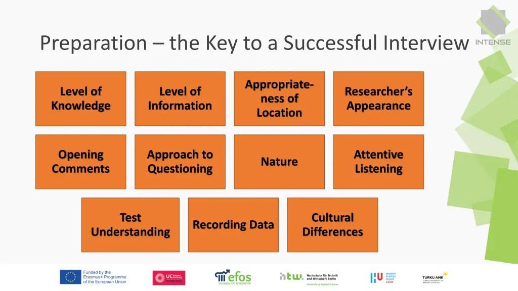 preparation the key to a successful interview