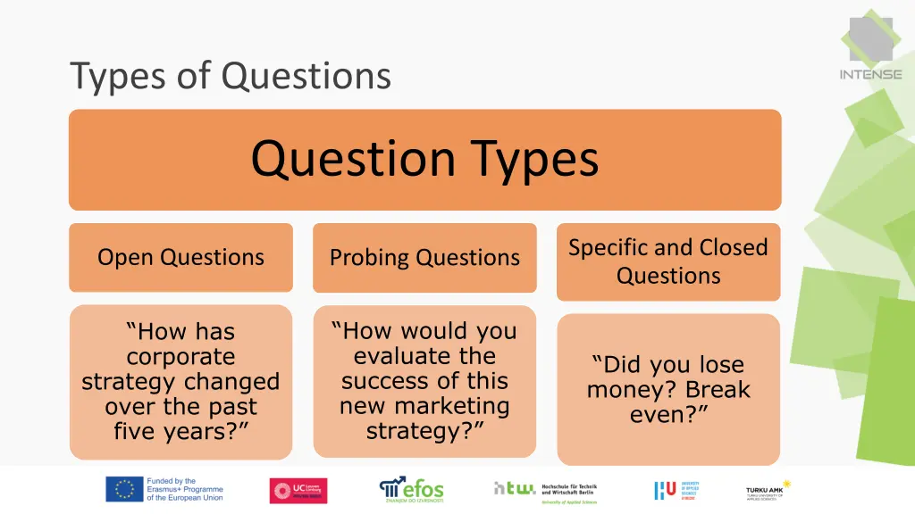 types of questions