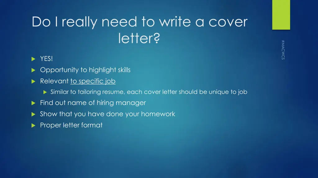 do i really need to write a cover letter