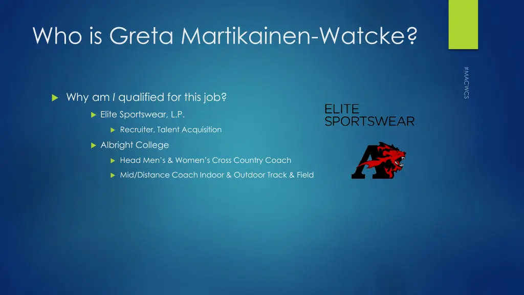 who is greta martikainen watcke