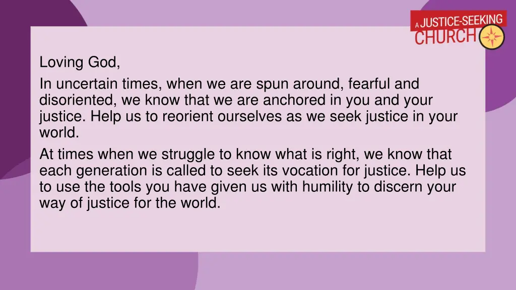 loving god in uncertain times when we are spun