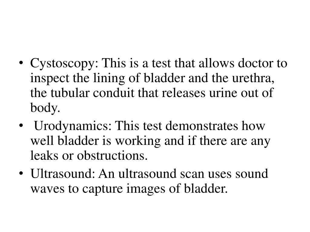 cystoscopy this is a test that allows doctor