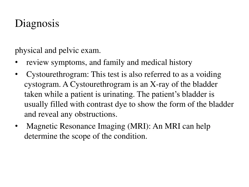 diagnosis