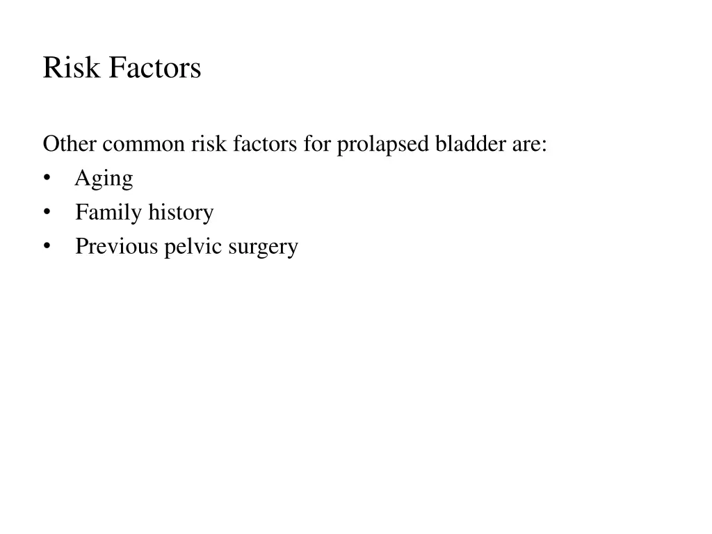 risk factors