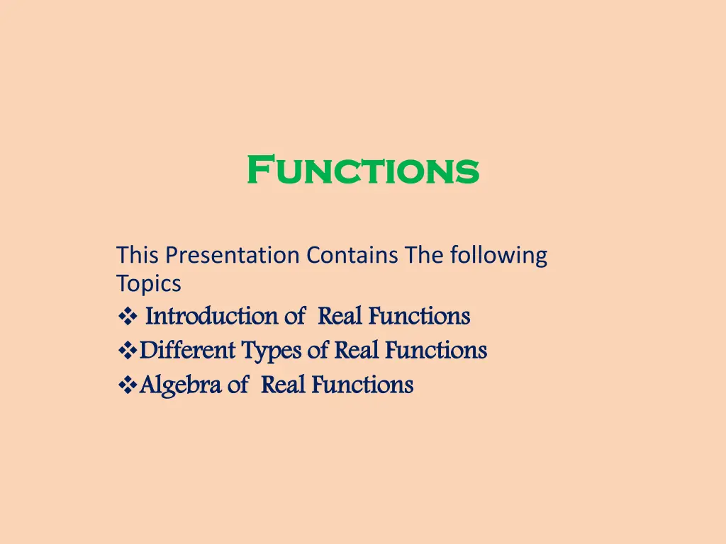 functions functions