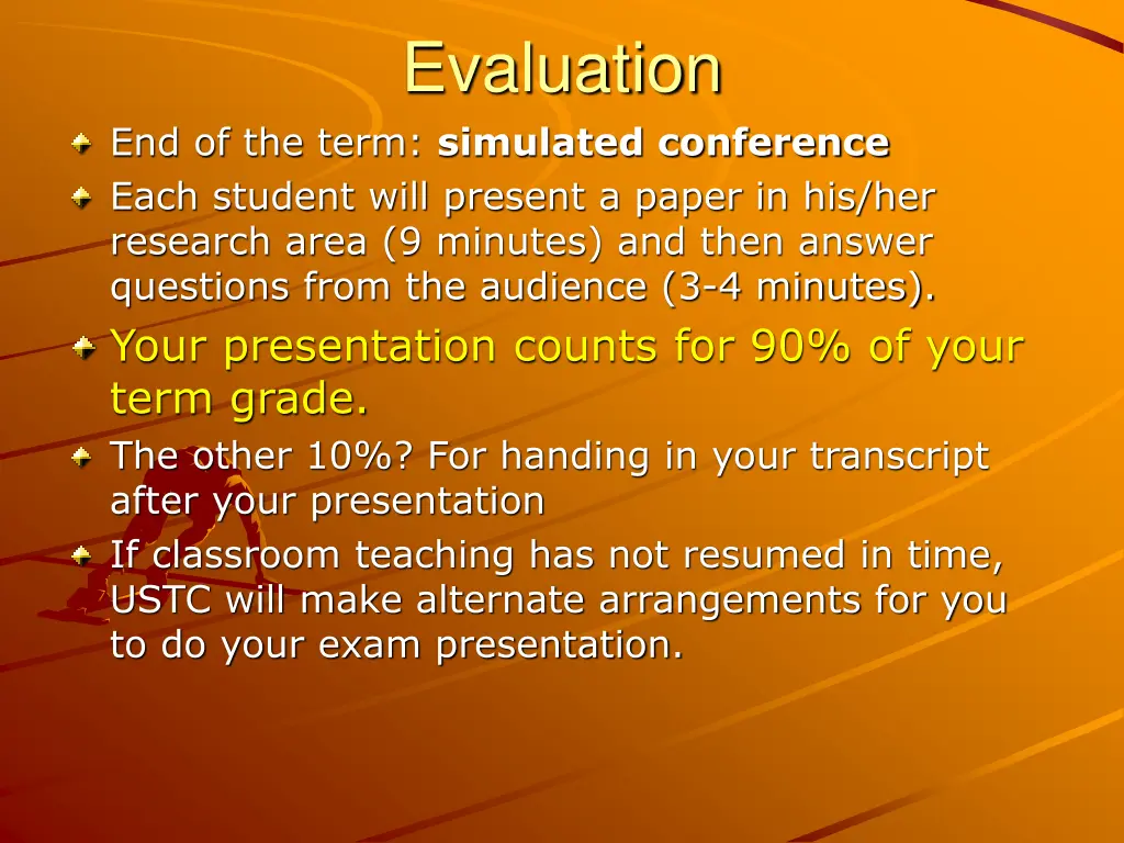 evaluation