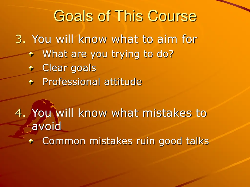 goals of this course 1
