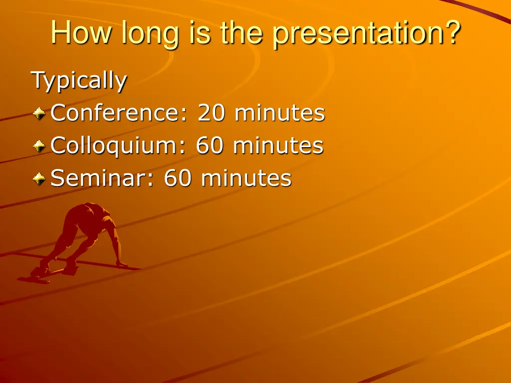 how long is the presentation