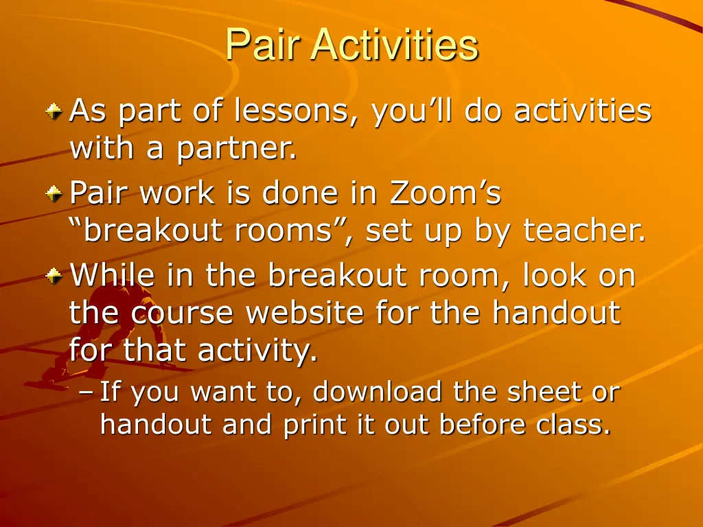 pair activities