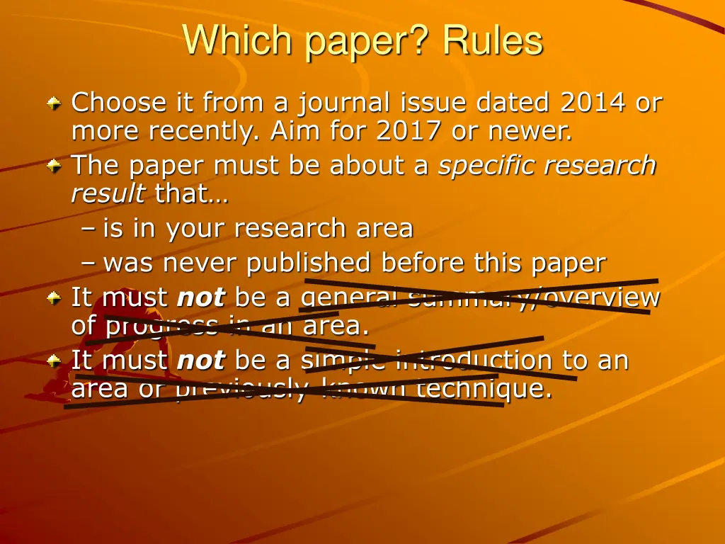 which paper rules