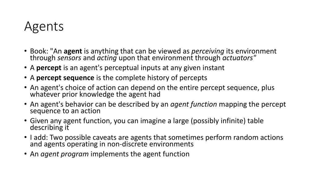 agents