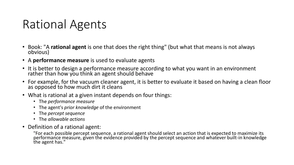 rational agents