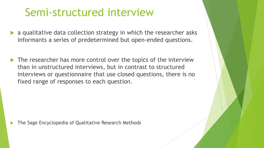 semi structured interview